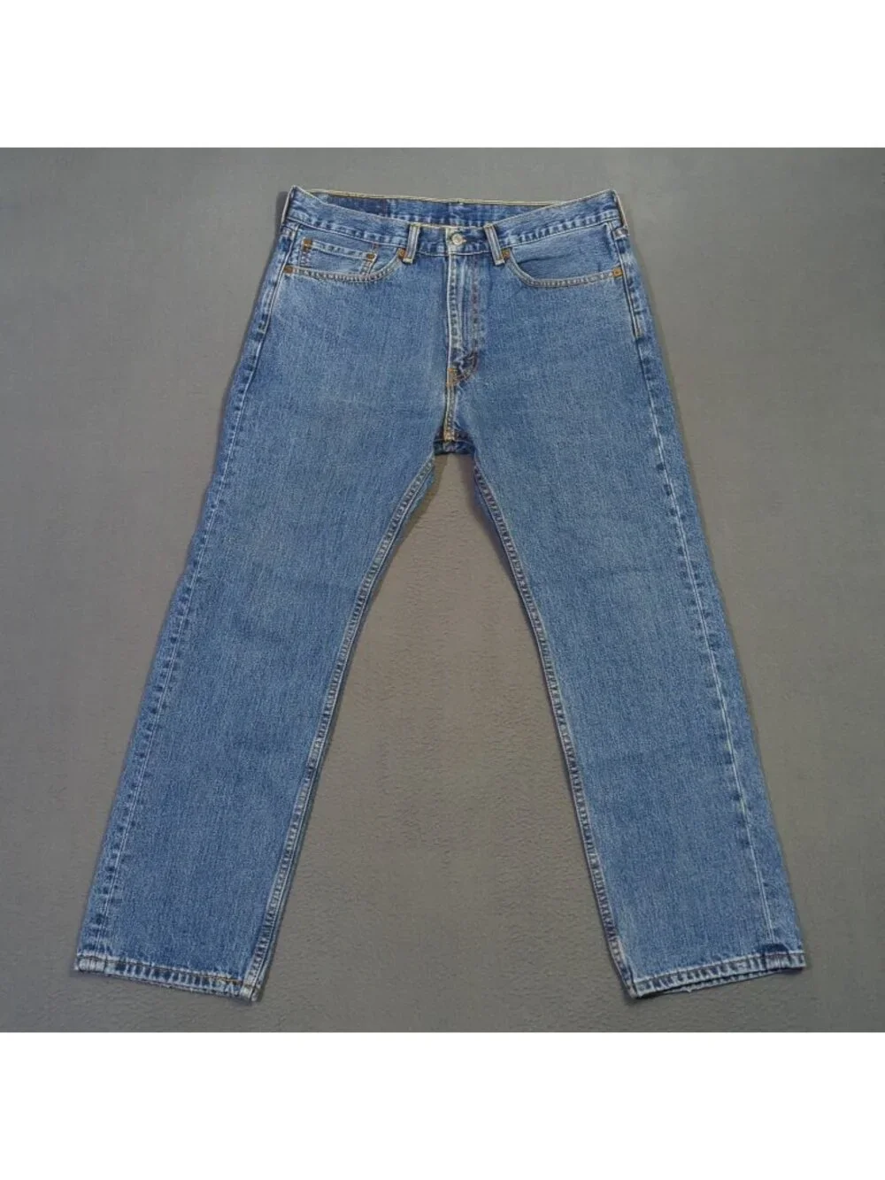 Levi's Jeans Men's 34x30 Fits 34x29 Blue 505 Regular Fit Straight Leg Denim
